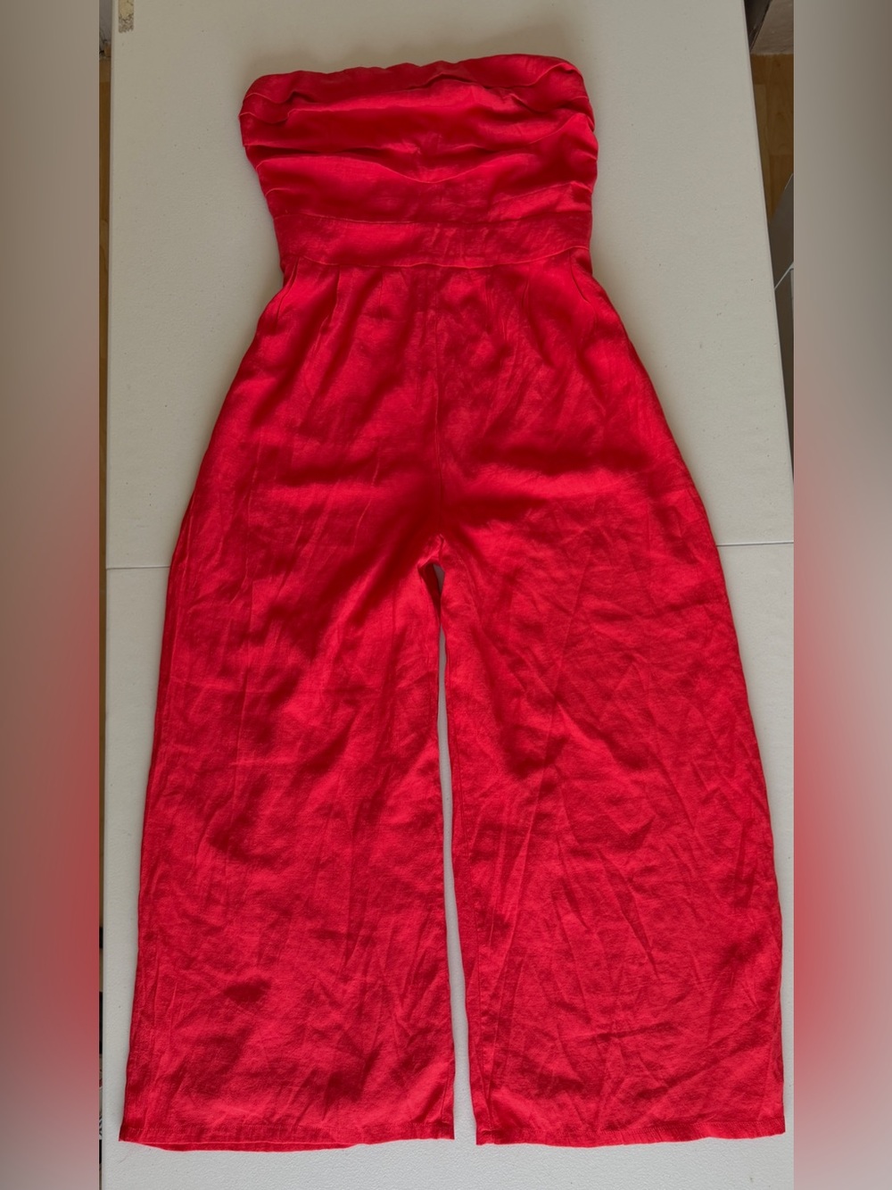 Sugarlips Strapless Wide-Leg Jumpsuit - L
